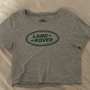 pacsun grey cropped tee